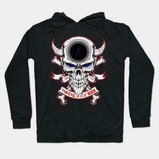 New Evil Never Dies Podcast Logo Hoodie